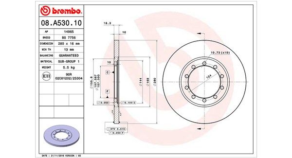 MAGNETI MARELLI Тормозной диск 360406089100